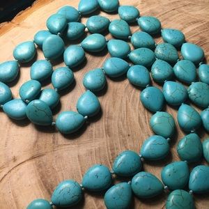 Turquoise long necklace
